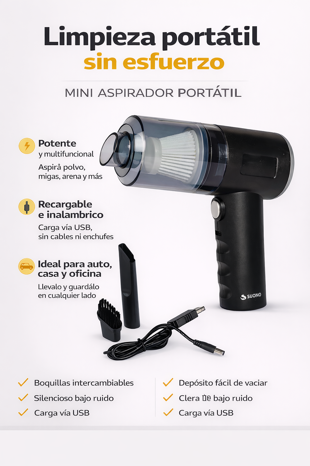 MINI ASPIRADORA Y SOPLADORA